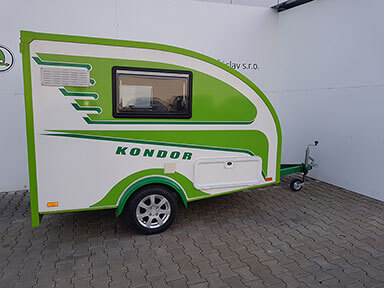 Aluminiumräder - KONDOR - Kleiner wohnwagen  für 2 personen
